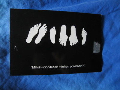 "Milloin sanoitkaan miehesi palaavan" Nikikid Cards