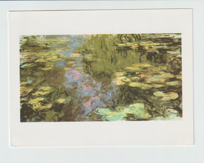 Postikortti, TAIDE,  CLAUDE MONET, Vesikasvit