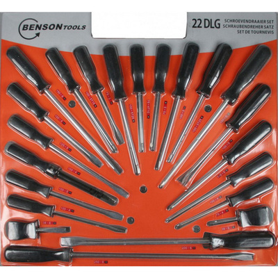 Benson Tools Ruuvimeisseli Sarja, 22 osaa, musta *UUSI*