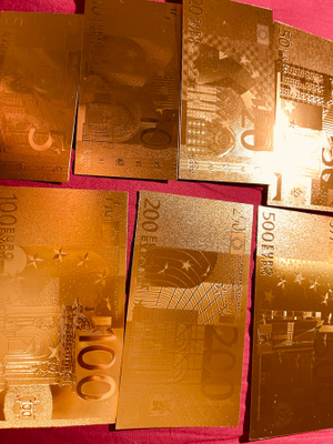 EURO kultasetelit 5-500e  7kpl