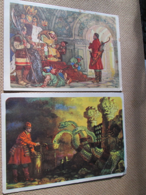 CCCP: neljä vintage satukorttia 1950-luku