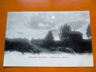 Haapamäki kuutamokortti - 1907