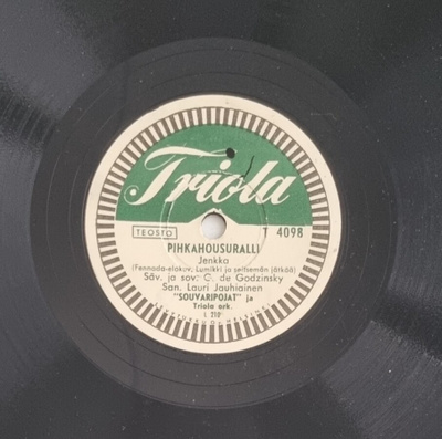 Savikiekko 1953 - Souvaripojat - Triola T 4098