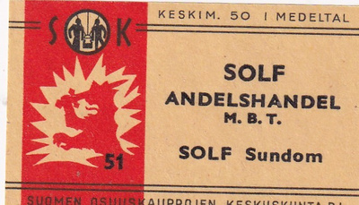 Solf Sundom , Andelshandel m.b.t.  SOK 51  4/14
