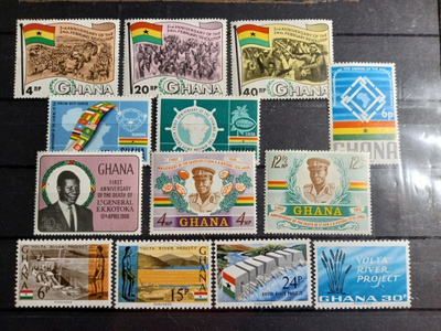 GHANA Afrikka levyllinen postituoreita **