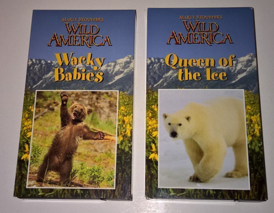 WILD AMERICA LUONTOFILMIÄ VHS KAKSI KPL