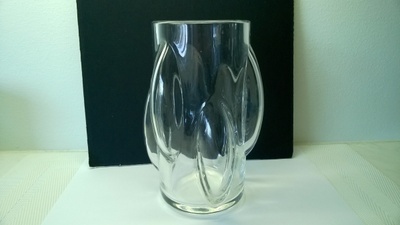 Timo Sarpaneva kirkas maljakko signeerattu TS, Iittala.