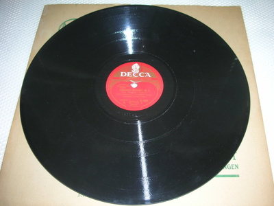 Vanha savikiekko  rpm 78 Lp