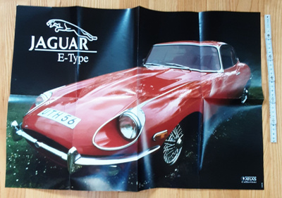 Juliste Jaguar E-type Edition Atlas keräilysarjasta