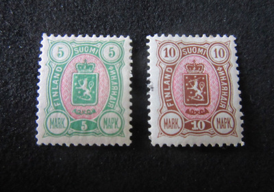 1889 5 ja 10 mk *