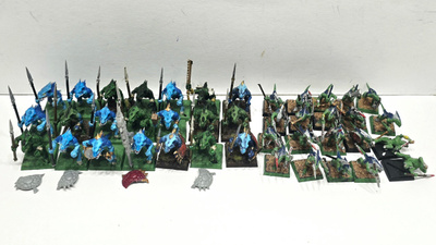WHFB - 41kpl Lizardmen Saurus Warriors + Skinks [F1]