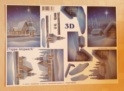 3Dkuva "SININEN HÄMÄRÄ /Etappe-knipwerk  "