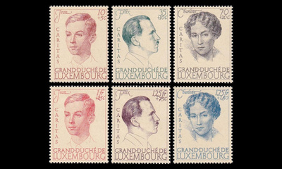 Luxemburg 333-8 * Caritas (1939)