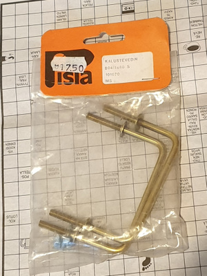 Pisla Kalustevedin 5 x 80mm Messinki tai Alumiini Väreissä