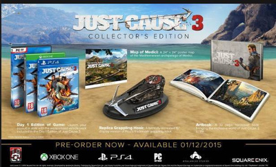 JUST CAUSE 3 collectors edition SEALED  - HEAD HUNTER STORE.