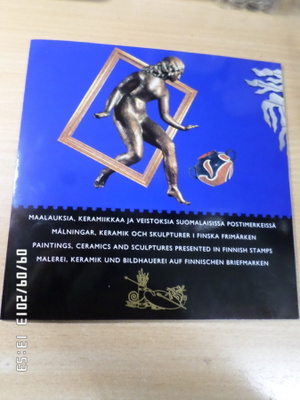 Postimerkki kansio  Maalauksia, Keramiikkaa ja  Veistoksia
