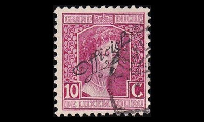 Luxemburg 93 o Virkamerkki 10 C (1915)