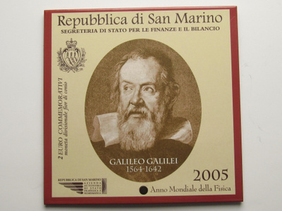 San Marino 2 € 2005 Galileo Galilei