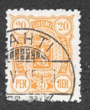 Kolmilukuiset 20p 1889 (LAPE 30A) O Roso