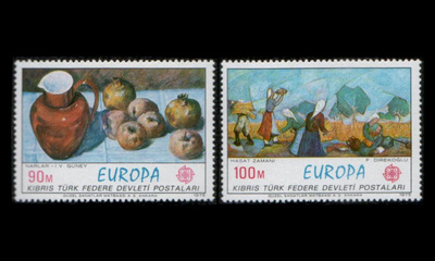 Turkki Kypros 23-4 ** Europa maalauksia (1975)