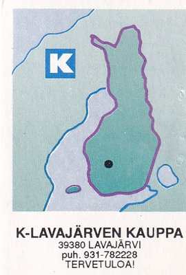 Lavajärvi, K - Lavajärven  Kauppa,  Kesko, Kartta 5/6