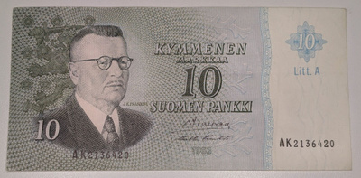 10 Markkaa 1963 Litt. A AK2136420