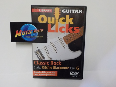 QUICK LICKS CLASSIC ROCK, STYLE: RITCHIE BLACKMORE UUSI DVD