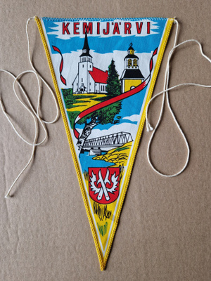 Kemijärvi vintage iso matkailuviiri