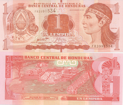 Honduras 1 Lempira P96 #253