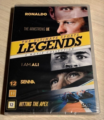 Suuret urheilulegendat (5DVD) 5 elokuvaa (UUSI)
