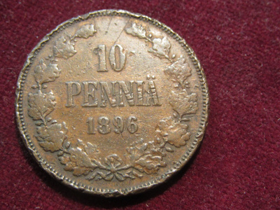 10 penniä 1896