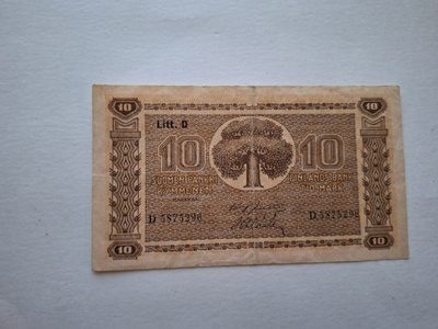 10 MARKAA 1939 Litt, D