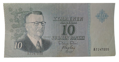 10 Markkaa 1963 ilman Litt A7147888