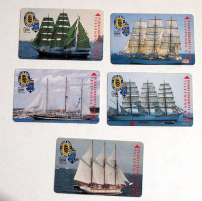 Turun Tall Ship Races puhelinkortteja 1996 sarja