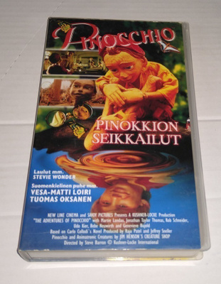 PINOCCHIO PINOKKION SEIKKAILUT VHS