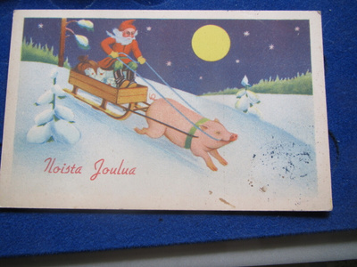Iloista joulua. Postikortti