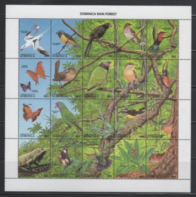(SS002) DOMINICA, 1988 (Rain Forest). Zd-Bogen. MNH**