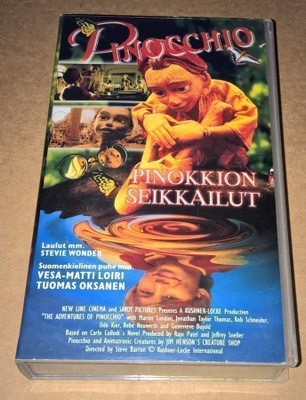 PINOCCHIO PINOKKION SEIKKAILUT VHS NÄYTELMÄ ELOKUVA 1997