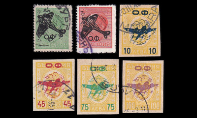 Bulgaria 471-6 o Lentoposti (1945)