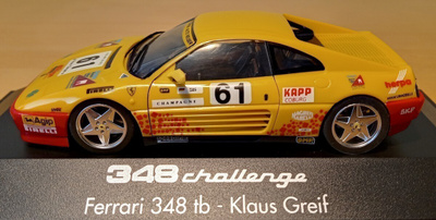 Herpa Ferrari 348 challenge -pienoismalli