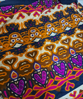 Värikäs trikoo neulos 133x160cm