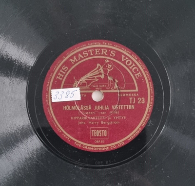Savikiekko 1953 - Kipparikvartetti His Master's Voice TJ 23