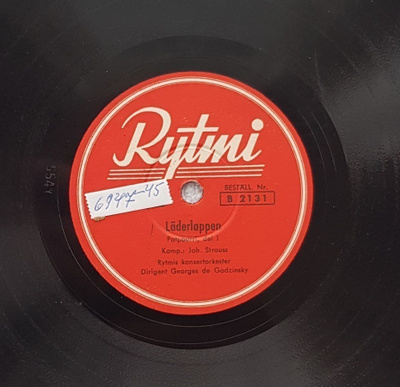 Savikiekko 1945 - Rytmi konserttiorkesteri - Rytmi B 2131