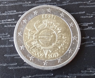 Viro Eesti 2 € erikoiskolikko 2012 juhlaraha