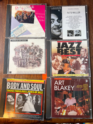Cd-levyjä jazzia 42 kpl.