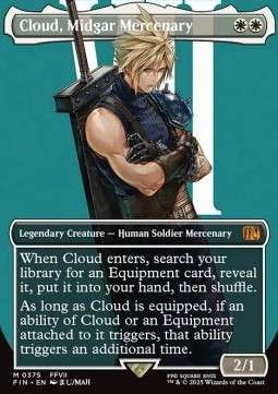 Magic the Gathering Cloud Midgar Mercenary
