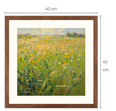 Uusi uniikki kesämaisema art print taulu 40 cm x 40 cm