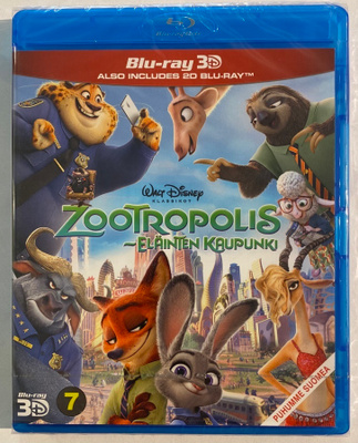 Zootropolis 3D / 2D Blu-ray ( uusi )