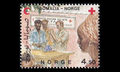 Norja 968 ** Punainen Risti, Somalia (1987)