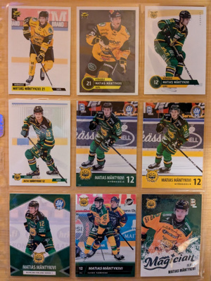 Matias Mäntykivi (SaiPa, Ilves) 9 kpl erilaista korttia
